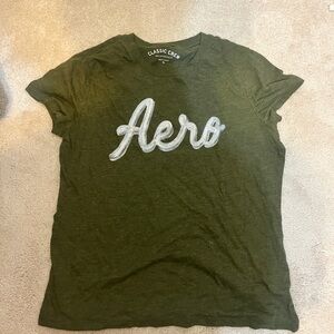 aeropostale dark green regular fit t shirt womens extra large